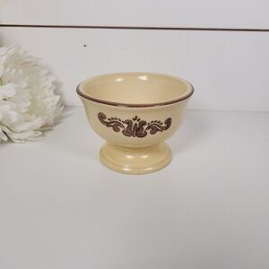 Vintage Pfaltzgraff Village Stoneware Footed Dessert Bowl- Ice Cream Bowl- Cup
